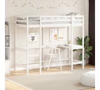 Loft Bed with Desk Kids Bedroom Bed Frame Bunk Bed Solid Wood Pine vidaXL