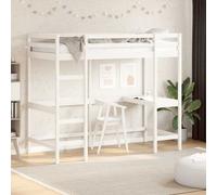 Loft Bed with Desk Kids Bedroom Bed Frame Bunk Bed Solid Wood Pine vidaXL