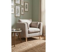 Loft Home Aria Classic Natural Oatmeal Fabric Armchair