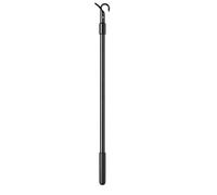 Loft Ladder Pole with Hook, Velux Window Pole Opener and Loft Hatch Catch, 60cm Telescopic Rod for Easy Access to Attic Spaces, Black Finish