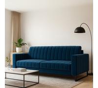 Loft Sb Sofa Bed With Storage And Spring Mattress Sleep Function Blue