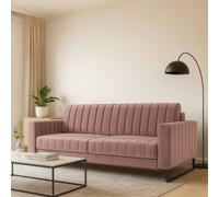Loft Sb Sofa Bed With Storage And Spring Mattress Sleep Function Pink