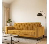 Loft Sb Sofa Bed With Storage And Spring Mattress Sleep Function Yellow