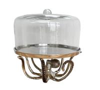 Loft1850 Octopus Cake Stand with Glass Dome
