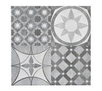 Lofthouse Grey Matt Plain Patchwork Stone Effect Ceramic Indoor Wall & Floor Tile Sample
