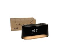 Loftie Alarm Clock, Bluetooth Smart Clock with Speaker for Custom Alarms, Wellness Content, White Noise and Nature Sounds, Smart Alarm Clock with Built-in Adjustable Night Light, (Black Top)
