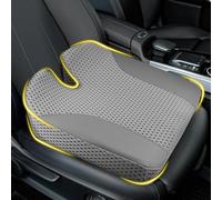 Lofty Aim Car Seat Cushion: Comfortable Memory Foam Seat Pillow for Driving, Sciatica-Back Pain Relief, Cushion for Car-Truck, Office, Wheelchair - Large & Gray