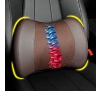 Lofty Aim Lumbar Support Pillow: Memory Foam Lumbar Pillow for Lower Back Pain Relief - Car Back Cushion for Driving - Lumbar Support for Car-Office Chair, Wheelchair - Brown