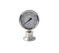 Manometer Mpa/Bar/psi 1.5 “Tri Clamp (50.5mm) Pressure Gauge SS304 Stainless Steel SS316(0-6bar,Tri Clamp 50.5mm)