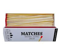 Log Barn 28cm Extra-long Safety Matches, 1 Box (90 Matches Per Box). Long-lasting Camping Matches for Wood Burners, Fire Pits, Ovens. Extra Strong BBQ Fire Lighters - Genuine Log Barn Match Lighters