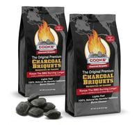 Log Barn Cooks Premium Charcoal Briquettes 7.2kg (2 x 3.6kg) - Long-Lasting BBQ Fuel for Consistent Heat | Ideal for Smoking, Barbecues & Outdoor Cooking