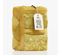 Log Barn Kiln-Dried Ash Hardwood for Wood Burner, Grate, Fire Pit - Approx. 9.6kg (1 x 30L Net)