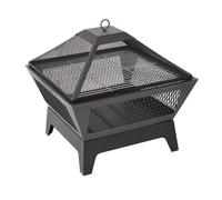 BillyOh Outdoor Fireplace With Mesh Lid, Grill, & Poker