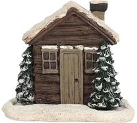 Log Cabin Incense Burner, Christmas House Incense Burner, Incense Cone Burner, Cabin Incense Burner, Holiday Decor Home Indoor Chimney Decorations (1 Pack, Brown)