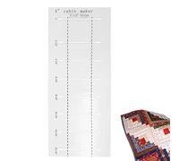 Log Cabin Quilt Template,Acrylic Log Cabin Trim Ruler - Quilting Ruler Hand Sewing Ruler Log Cabin Pattern Template Home Sewing Art Craft Kit for Stitching