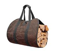 Log Carrier - Wooden Storage Bag, Space Saving Solution Multifunctional Firewood Organizer Bag | Firewood Carrier, No Need to Worry About Size Firewood Carrier Log Bag Canvas Log Tote Bag for Indoor