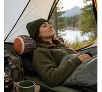 Log Design Travel Camping Pillow by Kikkerland Gifts for Campers and Hikers