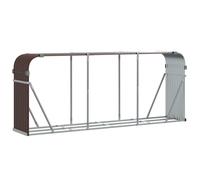 vidaXL Log Holder Anthracite 234x45x100 cm Galvanised Steel