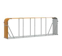 Log Holder Firewood Rack Log Stand Wood Storage Rack Galvanised Steel vidaXL