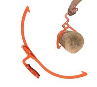 Log Lifting Tongs - Heavy Duty Metal Claw,Logging Grabber | for Fireplace Camping Wood Handling Lifting Dragging Carrying Forestry Woodworking