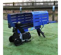 T-Mech Log Splitter 5 Ton Hydraulic 3L Electric 2000 Watt Motor Wood Timber Cutter 2 Blades Duoblade 370mm Max Log Length