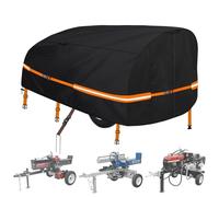 Log Splitter Cover 1200D Heavy Duty Windproof for 15-60ton Electric Wood Splitter Cover with reflective stripAll Weather Protection Log Splitter Accessories (94.5"L X 49.6"W X 41.7"H)