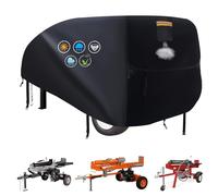Log Splitter Cover Waterproof,Heavy Duty 840D Oxford Wood Splitter Covers with Waterproof Strip,Air Vent,2 Reflective Handles,2 Windproof Buckles,Cover for 15-45 ton Gas or Electric Wood Splitter