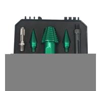 Log Splitter Drill Bit, Heavy Duty Screw Cone, Removable Wood Splitting Tool | Carbon Steel Construction, Round And Square Handle Set | 1 Set, For Home Repair, Camping And Farm Use