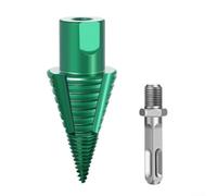 Log Splitting Drill Bit with Quick Change Head for SDS and Square Shank Drills Featuring Detachable Shaft for Smooth Operation on Tough Wood Logs (Square)
