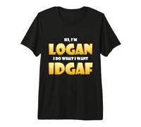 Logan Costume IDGAF Funny Meme Halloween Costume for Logans Premium T-Shirt