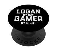 Logan Gamer Halloween Gaming Costume Gen Z Millennial Logan PopSockets Adhesive PopGrip