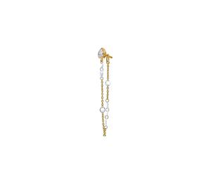 Logan Hollowell 18K yellow gold Eau De Rose diamond earrings OS