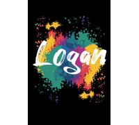 Logan Notebook: Personalized Notebook/journal With Name For Piper , Birthday Gift For boy and men, Size 6x9, 120 Page background black matte,Logan