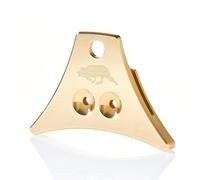 Logan Turbo Solid Brass Whistle with etched design