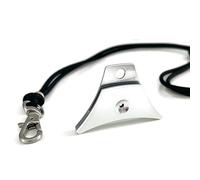 Logan Whistles A1 Anodised Alloy Sheepdog Whistle with Sailing Rope Lanyard | 100% UK Made Dog Training Whistle for Recall, Herding & Working Dogs | Silver