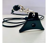Logan Whistles A1 Anodised Alloy Sheepdog Whistle with Sailing Rope Lanyard | 100% UK Made Dog Training Whistle for Recall, Herding & Working Dogs | Black