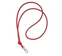 Logan Whistles Lamb nappa leather lanyard with stainless steel swivel clip (Red)