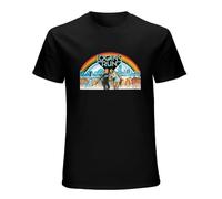 Logan's Run Action T-Shirt Printed Tee Black Mens Top Shirt S
