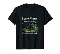 Logarithms Scale Back Data Science Graph Camera Design T-Shirt
