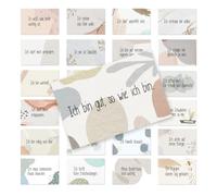 Logbuch-Verlag 24 Affirmation Cards for Adults - Mindfulness Cards Set with Positive Affirmations in Modern Boho Watercolour Design, Motivational Cards for Self-Love & Mindfulness