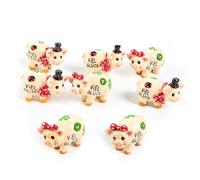 Logbuch-Verlag 8 small lucky pigs, good luck gift, New Year's Eve, colleagues, customers, friends