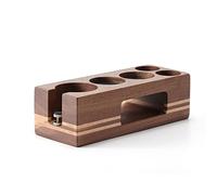 LOGEA Espress-Tamper-Matte Tamper Holder for Coffee Filters Made of Wood-Wood-Coffee Filter Tamper Holder, Card Slit Design, Tamping Station, Espresso Machine Accessories, Barista Tools,walnut,58mm
