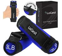 Logest Soft Hand Weights - Adjustable Straps - 1LB, 2LB, 3LB, 4LB - Neoprene Dumbbells for Walking, Running, Cardio, Physical Therapy