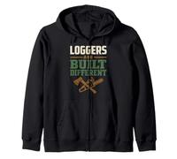 Logger Humor Logging Identity Loggers Are Different Gift Zip Hoodie