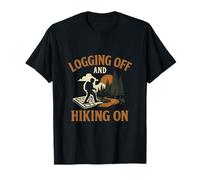 Logging Off And Hiking On Cottagecore Forest Trail T-Shirt