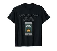 Logging Off for The Weekend Camping Crew Graphic T-Shirt