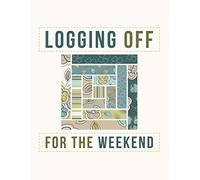 Logging Off For The Weekend: Log Cabin Quilt Block Notebook