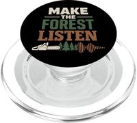 Logging Therapy Logger Therapy Humor Chainsaw Life Forest PopSockets PopGrip for MagSafe