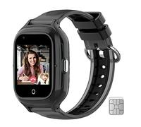 LogHog Wonlex 4G Smart Watch for Kids Call and Text Boys Girls 4-12 Baby Watches with SIM Card GPS Tracker Touch Screen Kids Phone Watch Voice Video Calling Messaging (Black)