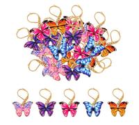 loghohu 20Pcs Cute Butterfly Metal Stitch Markers for Crocheting Knitting | Crochet Stitch Markers with Lobster Clasps Removable Crochet Markers for Weaving Sewing Handmade Jewelry